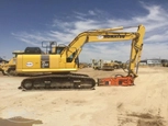 Side of used Excavator